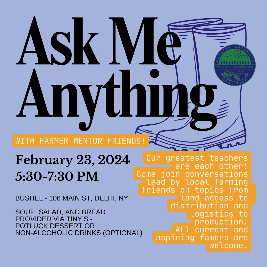 "Ask Me Anything" — a Farmer-Mentor Potluck from National Young Farmers