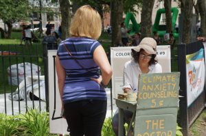 Climate Anxiety Counseling Booth with Kate Schapira