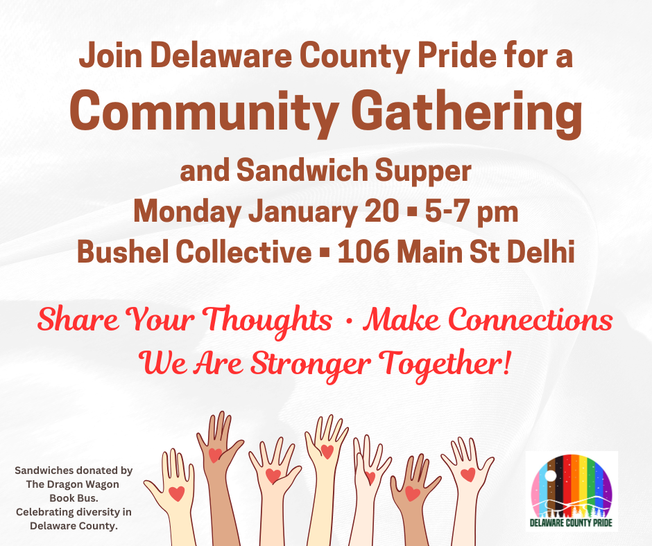 Delco Pride Community Gathering & Sandwich Supper!