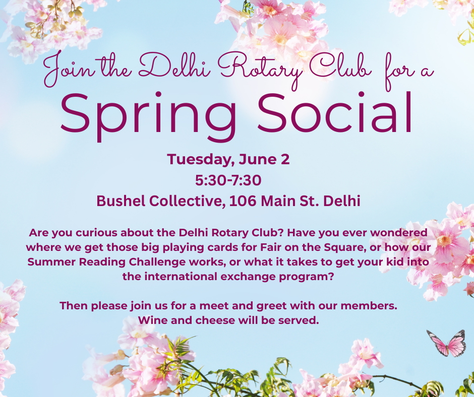Delhi Rotary Club Spring Social [meet & greet]